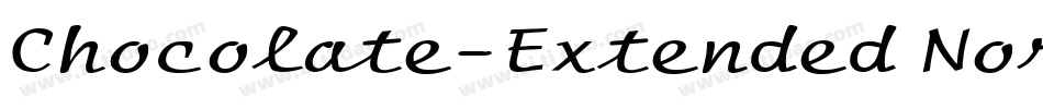 Chocolate-Extended Normal字体转换